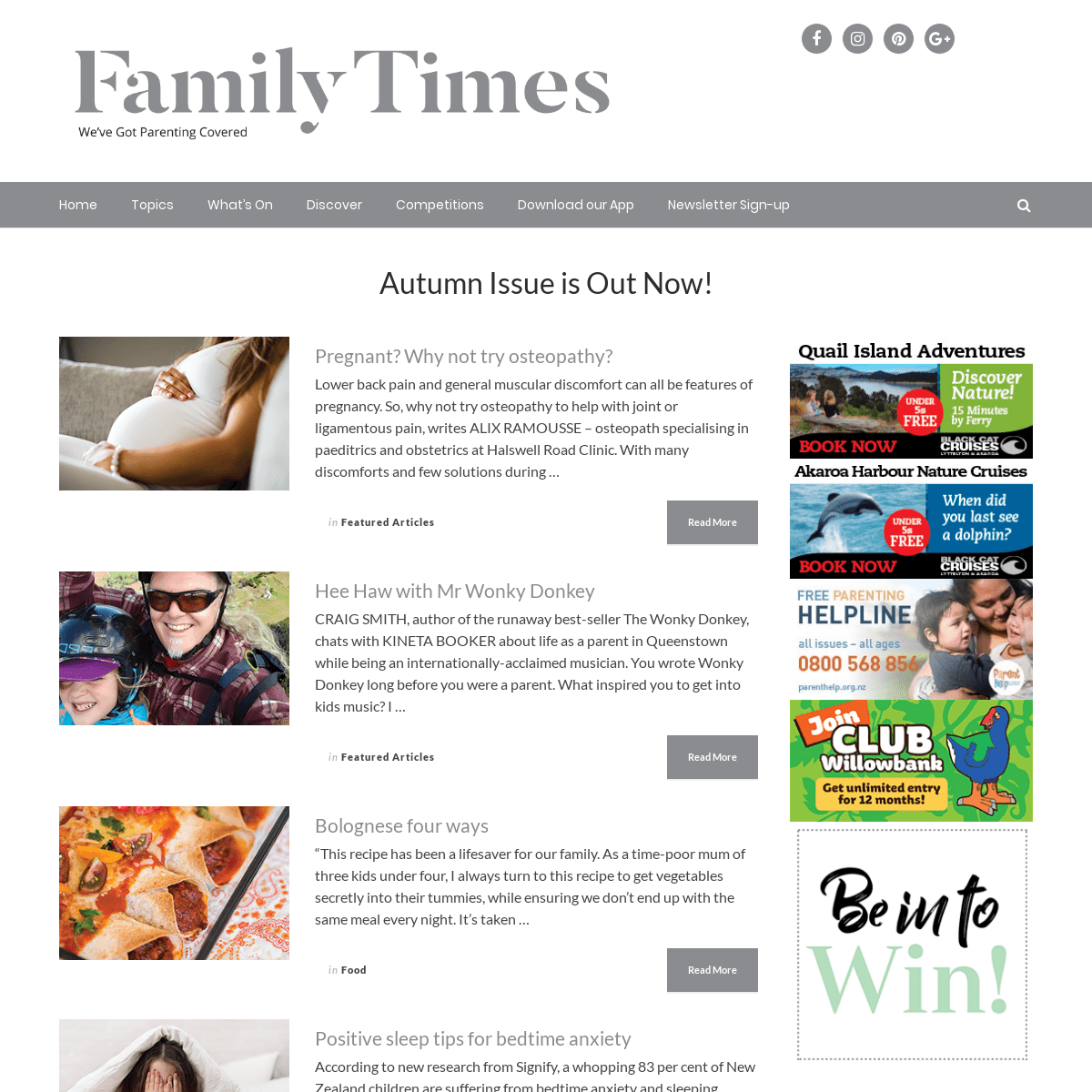 A complete backup of familytimes.co.nz