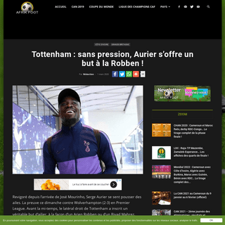 A complete backup of www.afrik-foot.com/tottenham-sans-pression-aurier-marque-un-superbe-but