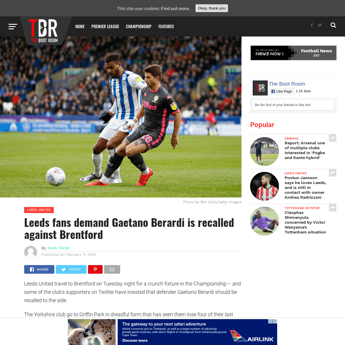 A complete backup of tbrfootball.com/leeds-fans-demand-gaetano-berardi-is-recalled-against-brentford/