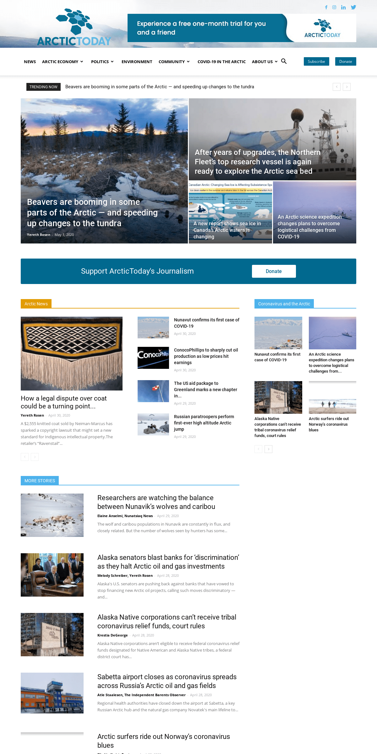 A complete backup of arctictoday.com