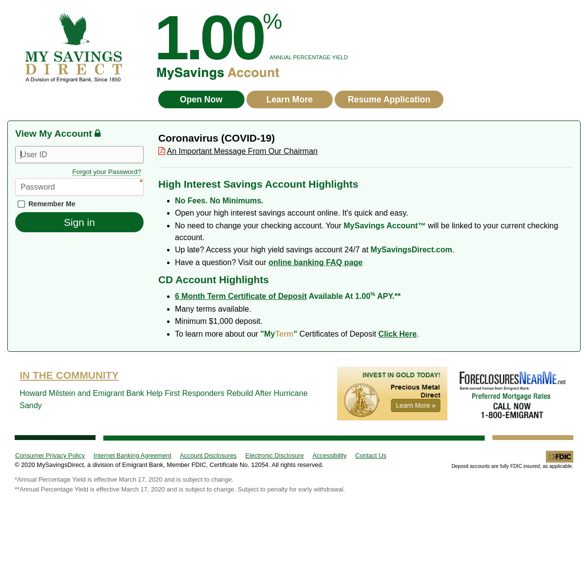 A complete backup of mysavingsdirect.com