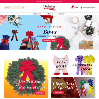 A complete backup of holidaybows.com