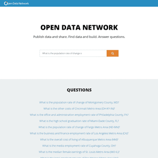 A complete backup of opendatanetwork.com