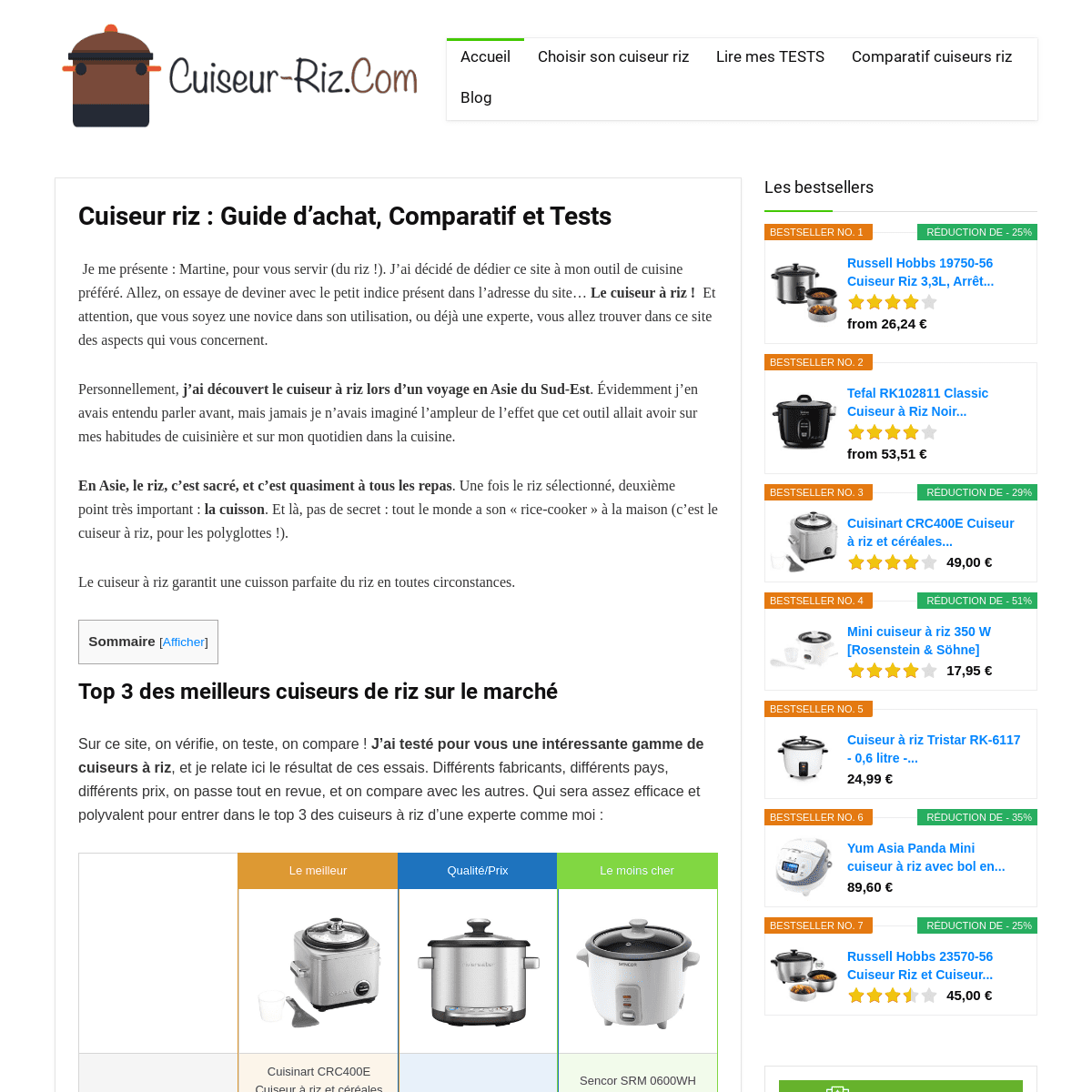 A complete backup of cuiseur-riz.com