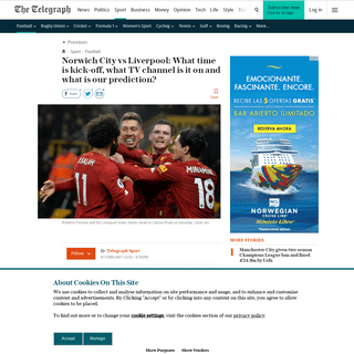 A complete backup of www.telegraph.co.uk/football/2020/02/14/norwich-city-vs-liverpool-time-kick-off-tv-channel-prediction/