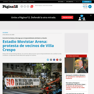 A complete backup of www.pagina12.com.ar/250155-estadio-movistar-arena-protesta-de-vecinos-de-villa-crespo