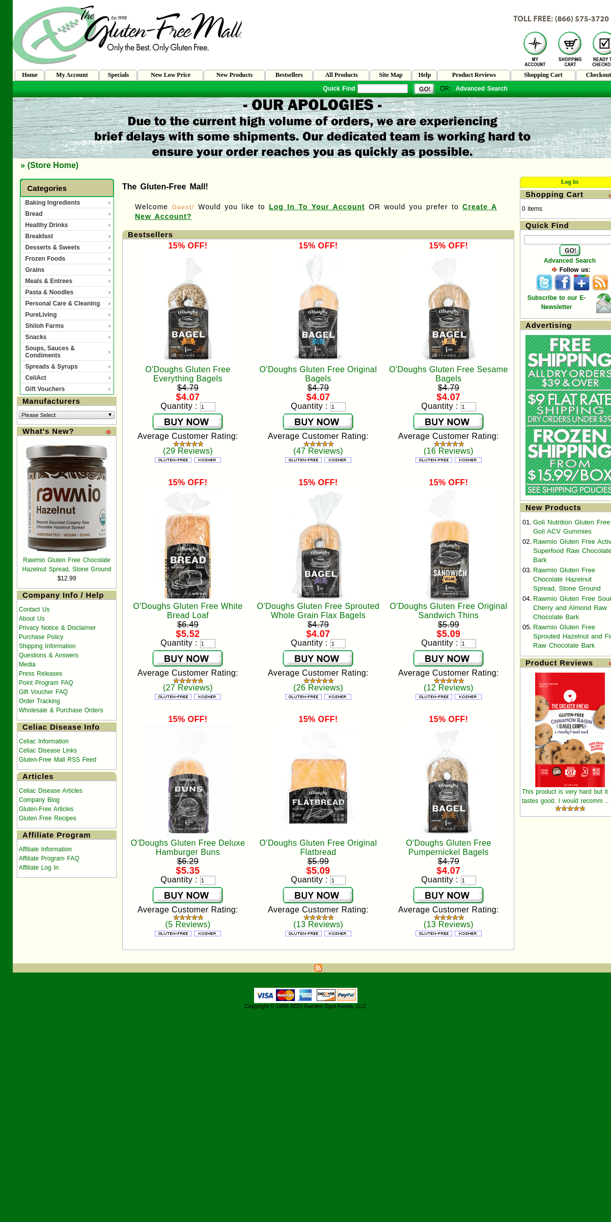 A complete backup of glutenfreemall.com