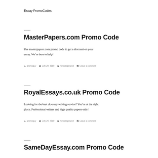 A complete backup of essaypromocodes.com