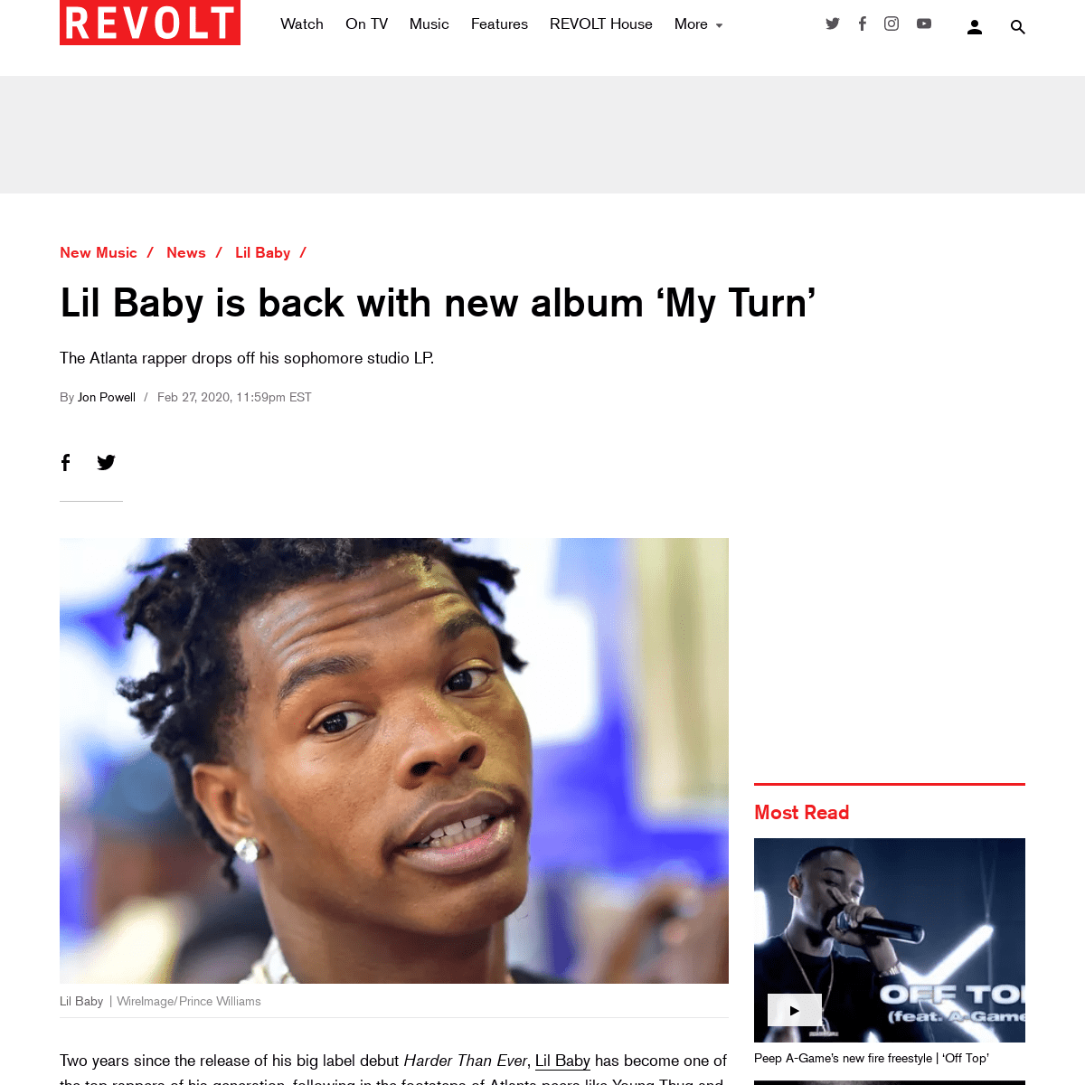 A complete backup of www.revolt.tv/new-music/2020/2/27/21156571/lil-baby-my-turn-album