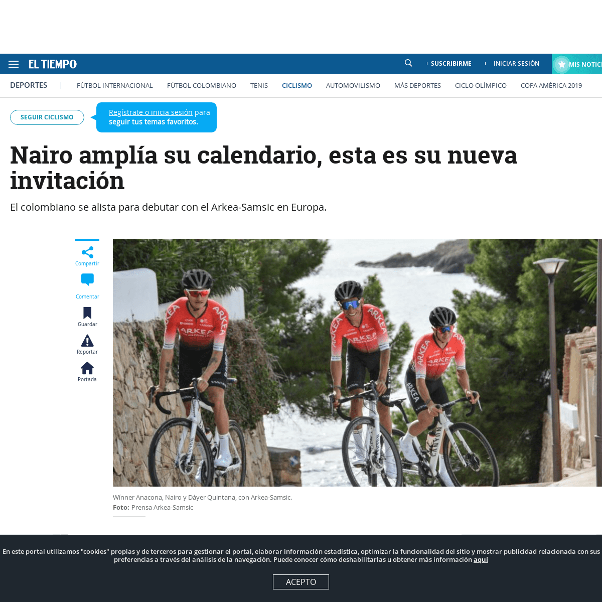 A complete backup of www.eltiempo.com/deportes/ciclismo/nairo-quintana-fue-invitado-a-competir-en-el-giro-de-sicilia-2020-460708