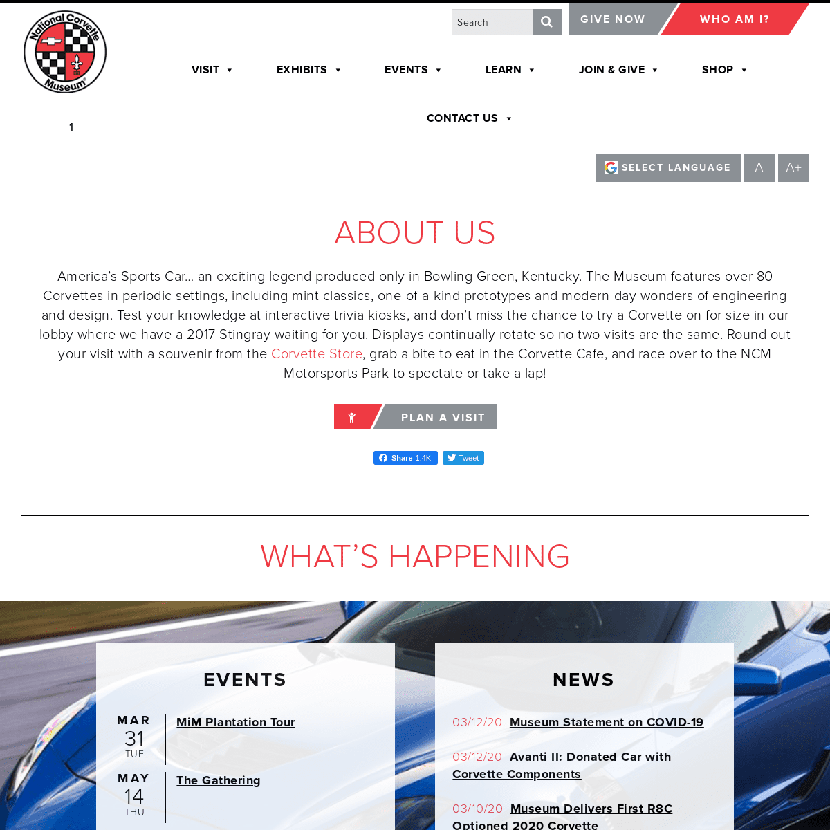 A complete backup of corvettemuseum.org