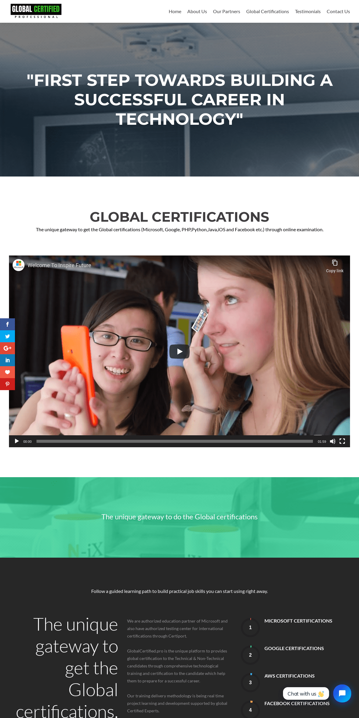 A complete backup of globalcertified.pro