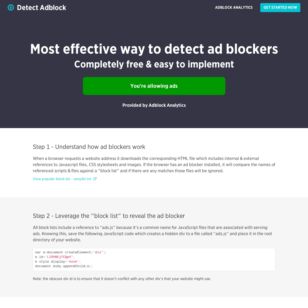 A complete backup of detectadblock.com
