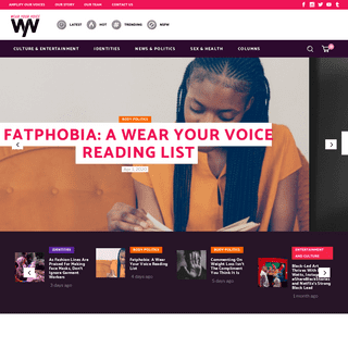 A complete backup of wearyourvoicemag.com