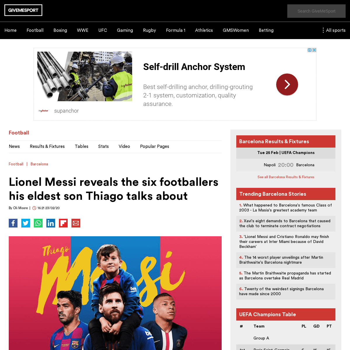 A complete backup of www.givemesport.com/1549398-lionel-messi-reveals-the-six-footballers-his-eldest-son-thiago-talks-about
