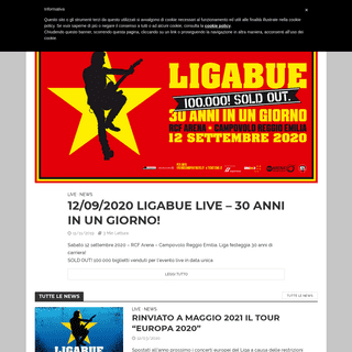 A complete backup of ligabue.com