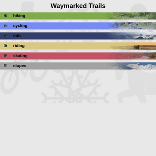 A complete backup of waymarkedtrails.org
