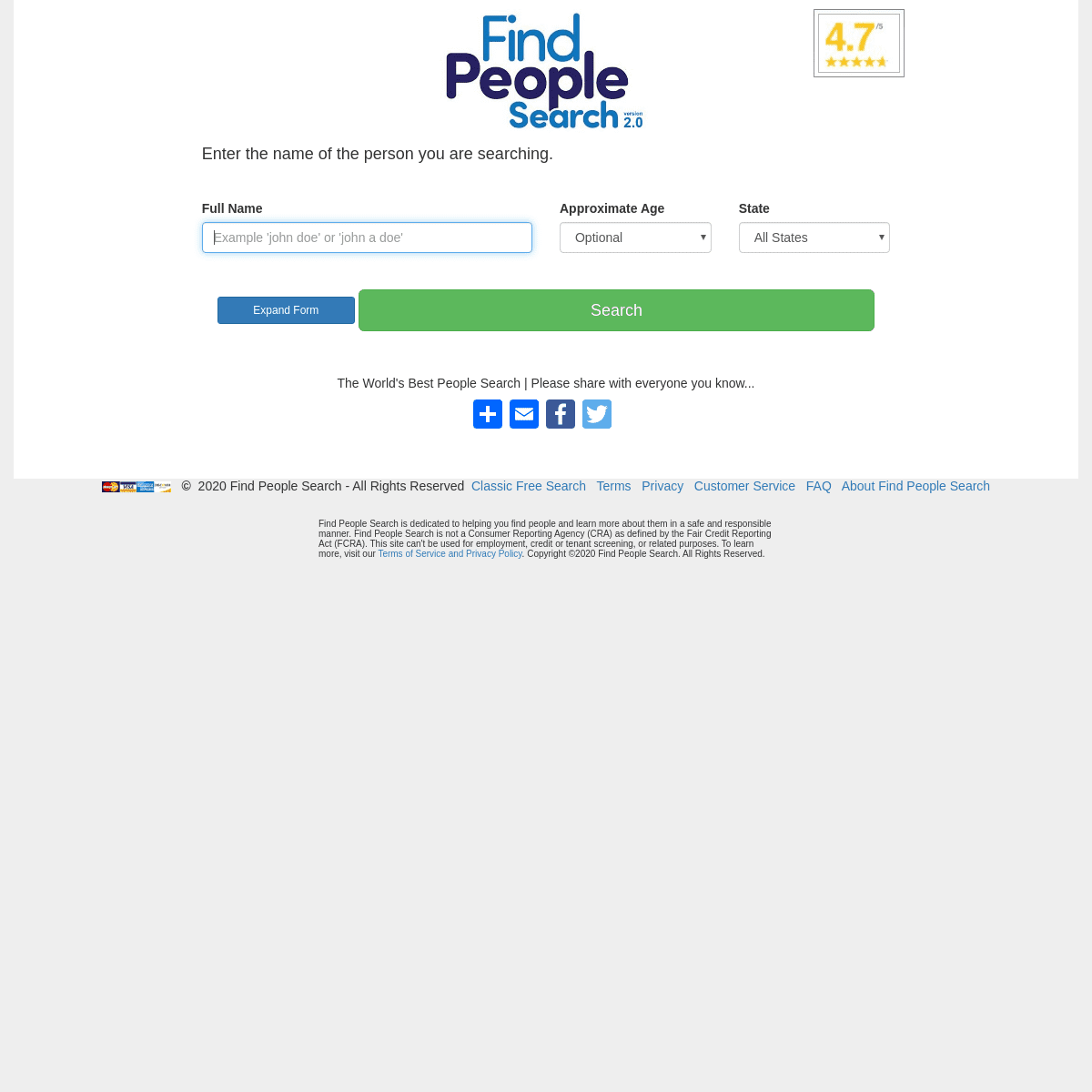A complete backup of findpeoplesearch.com