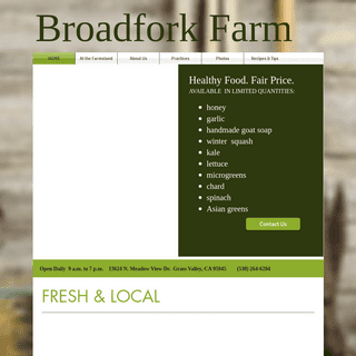 A complete backup of broadforkfarmers.com