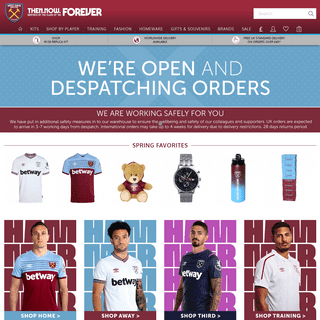 A complete backup of officialwesthamstore.com