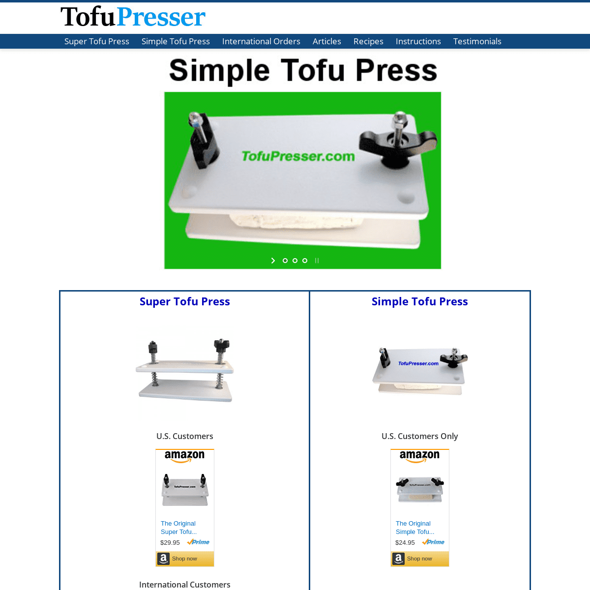 A complete backup of tofupresser.com