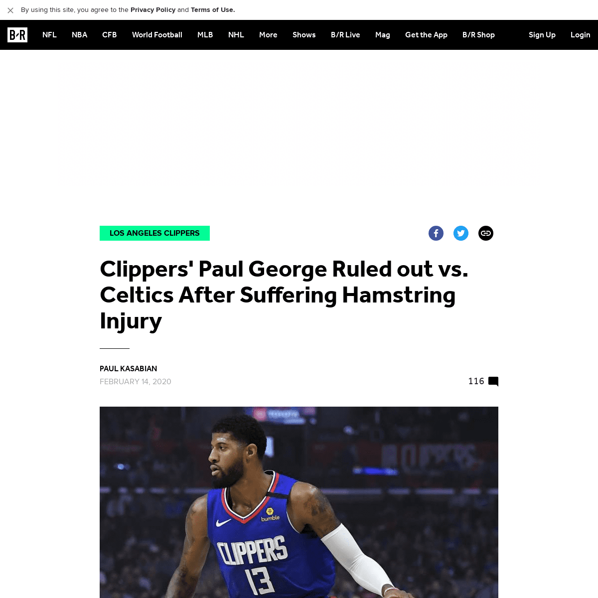 A complete backup of bleacherreport.com/articles/2870747-clippers-paul-george-ruled-out-vs-celtics-after-suffering-hamstring-inj