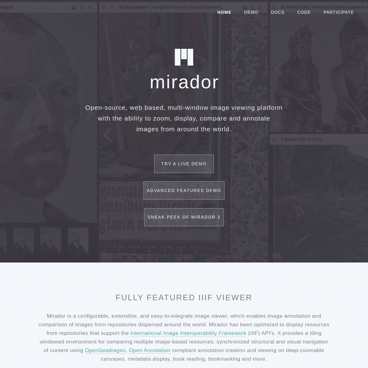 A complete backup of projectmirador.org
