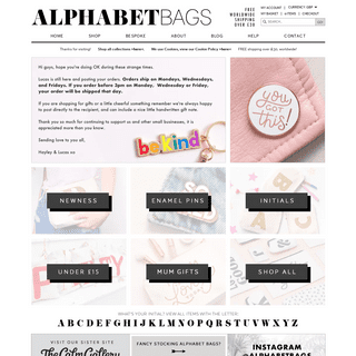 A complete backup of alphabetbags.com