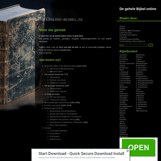 A complete backup of online-bijbel.nl