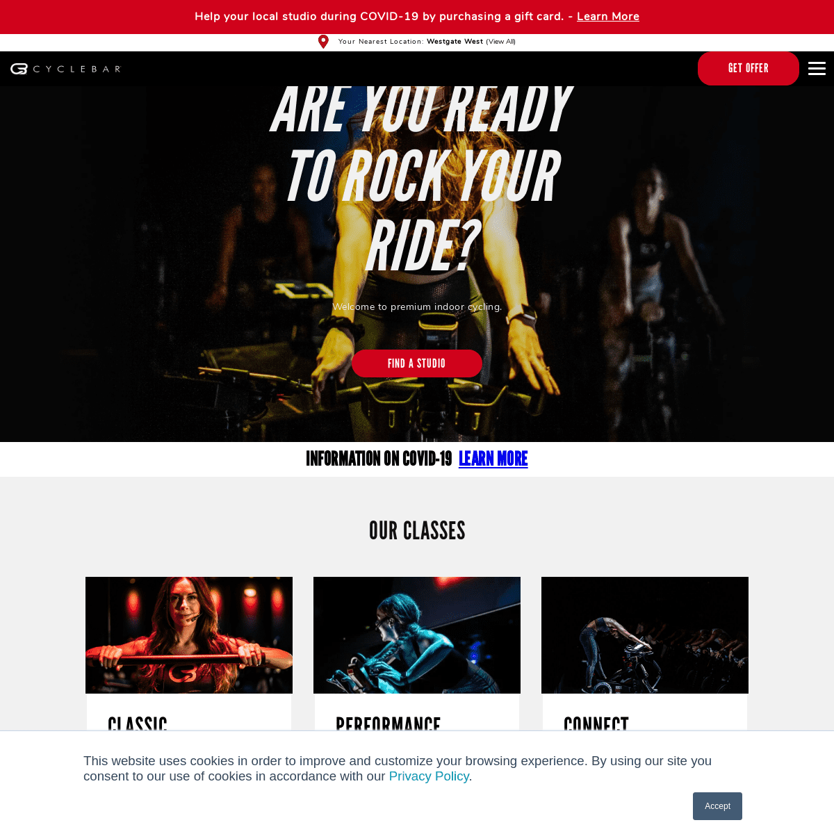 A complete backup of cyclebar.com