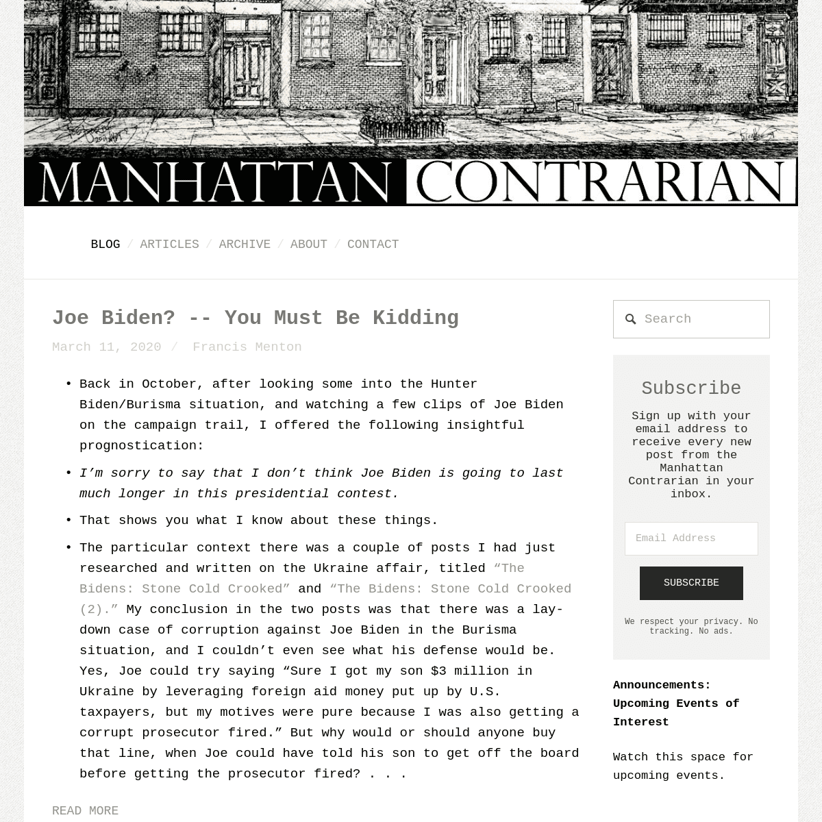 A complete backup of manhattancontrarian.com