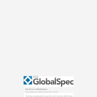 A complete backup of globalspec.com