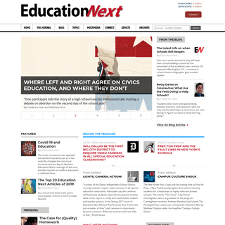 A complete backup of educationnext.org