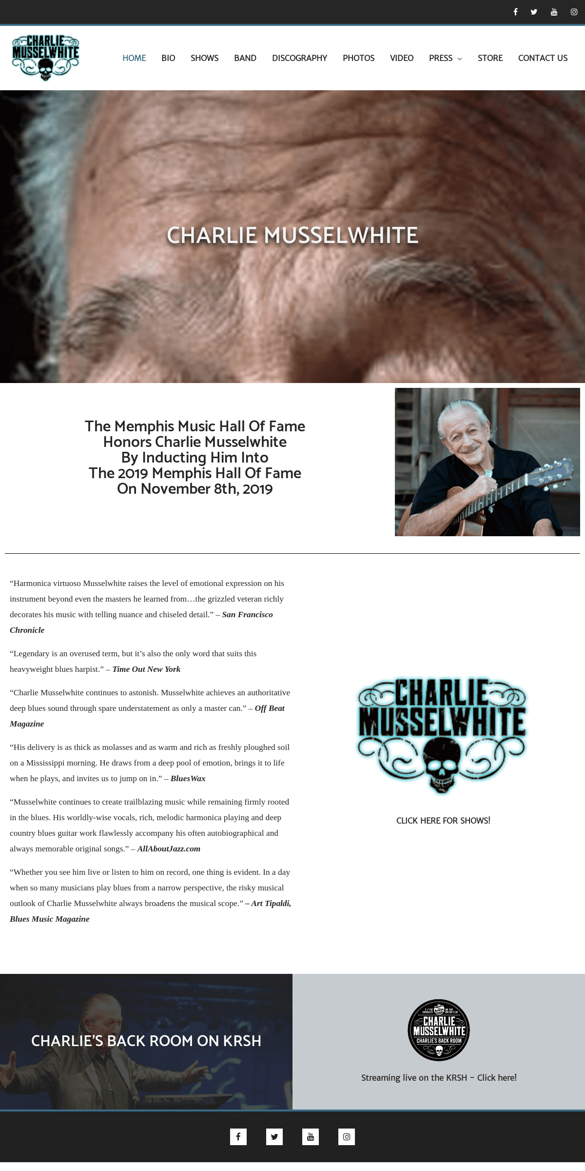 A complete backup of charliemusselwhite.com
