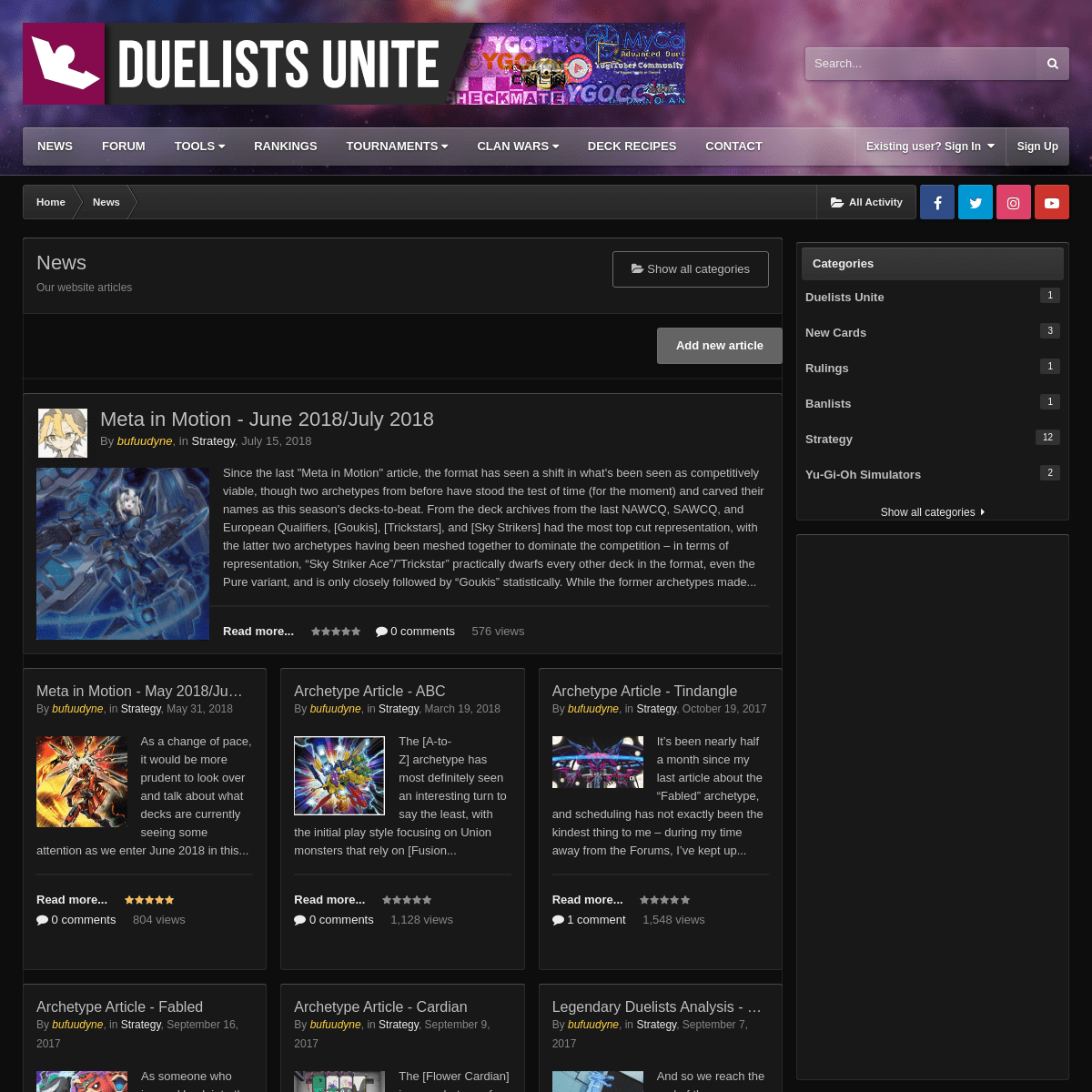 A complete backup of duelistsunite.org