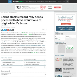 A complete backup of www.marketwatch.com/story/sprint-stocks-record-rally-sends-prices-well-above-valuations-of-original-deals-t