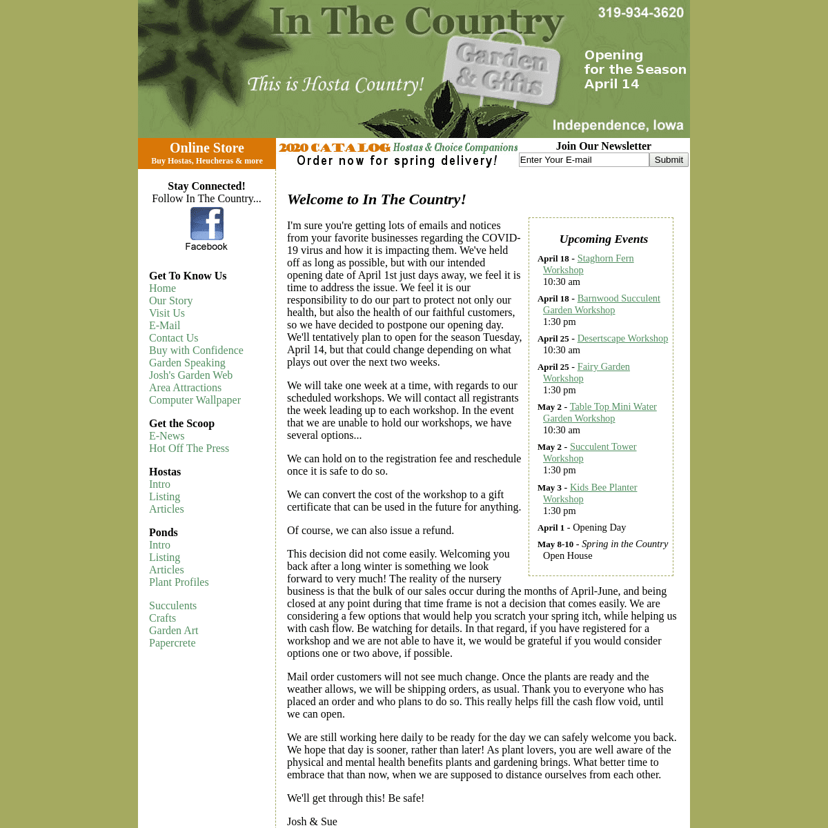 A complete backup of inthecountrygardenandgifts.com