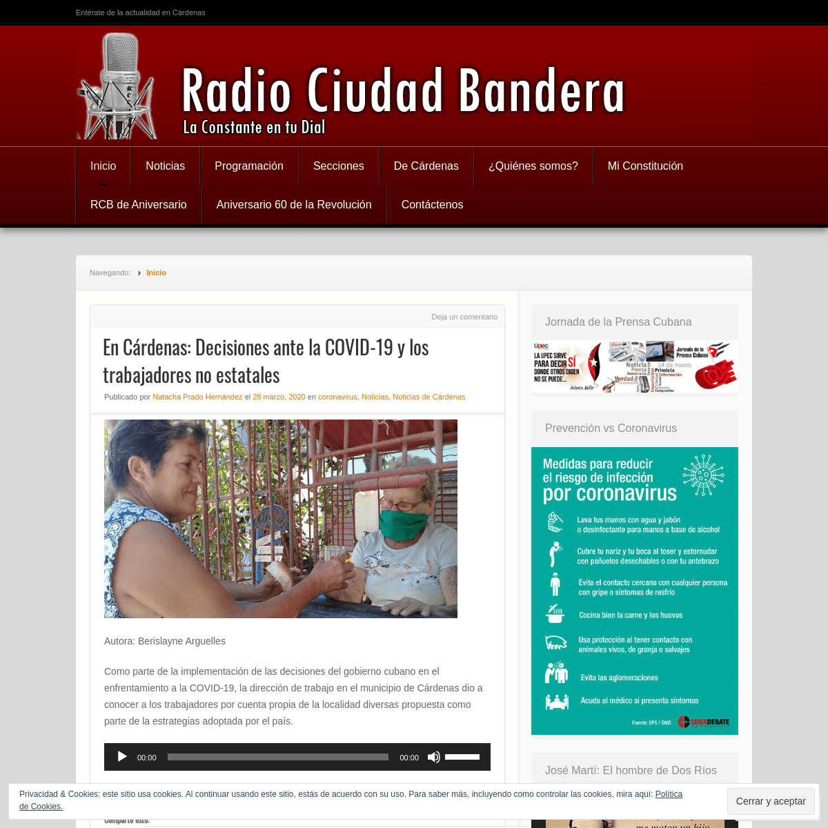 A complete backup of radiociudadbandera.wordpress.com