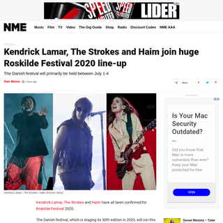 A complete backup of www.nme.com/news/music/roskilde-festival-2020-line-up-kendrick-lamar-the-strokes-haim-2615296