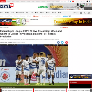 A complete backup of www.news18.com/news/football/indian-super-league-2019-20-live-streaming-when-and-where-to-odisha-fc-vs-kera