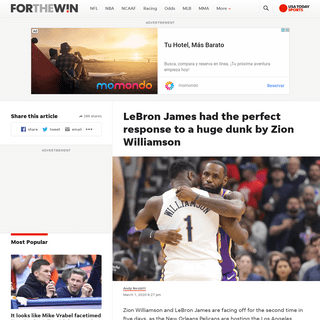 A complete backup of ftw.usatoday.com/2020/03/lakers-pelicans-lebron-james-zion-wiliamson-dunk