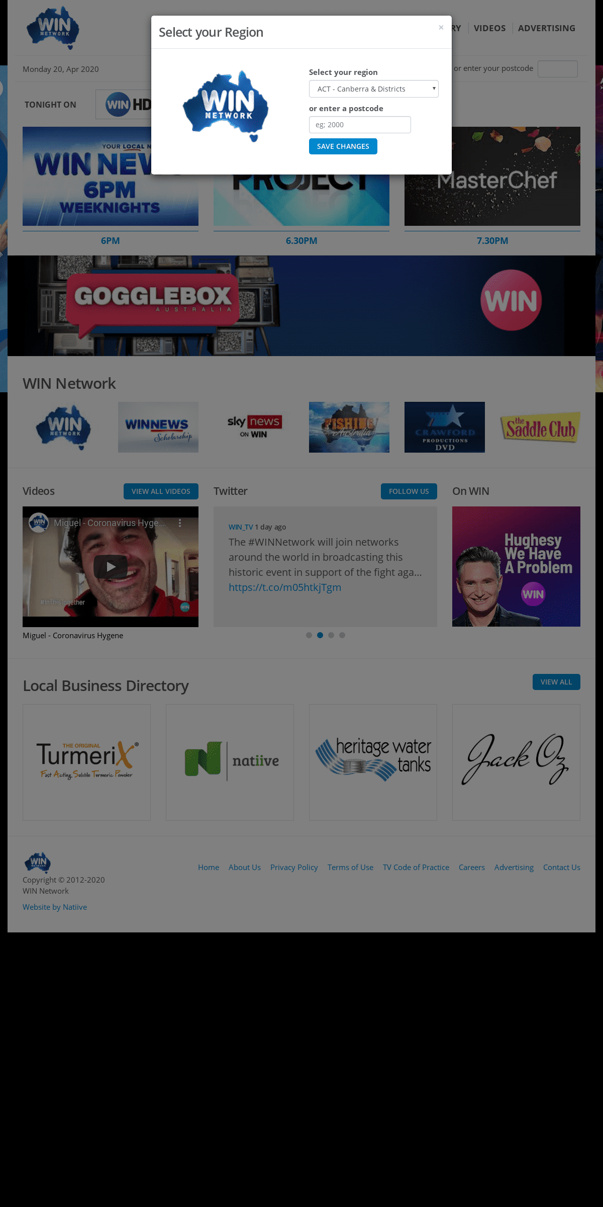 A complete backup of wintv.com.au