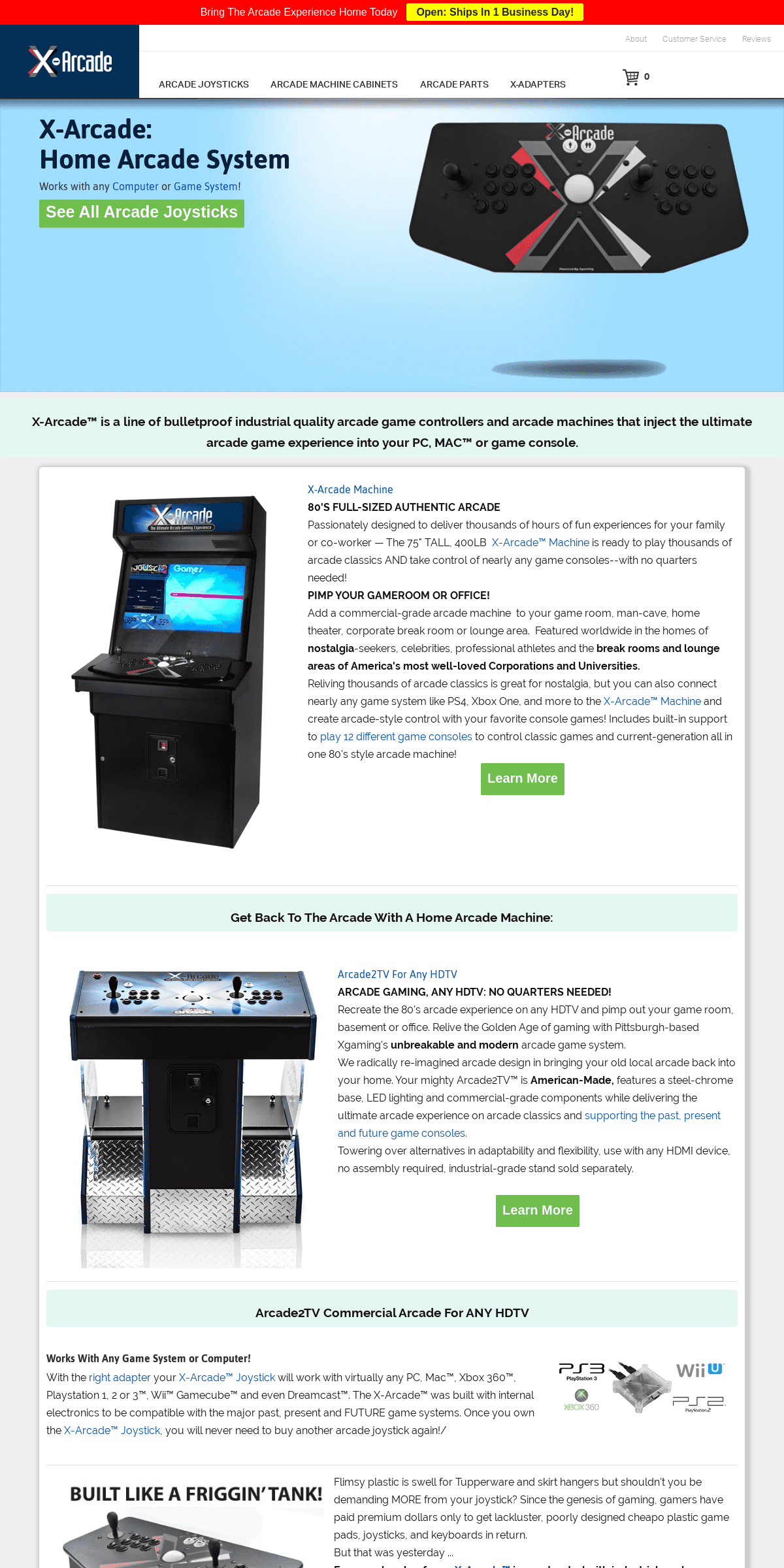 A complete backup of x-arcade.com