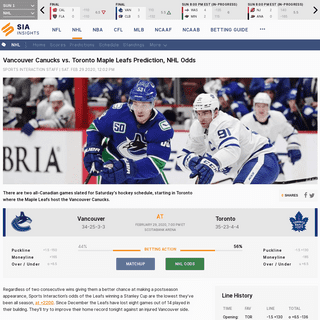 A complete backup of news.sportsinteraction.com/nhl/story/canucks-vs-maple-leafs-odds-prediction-022920-35066