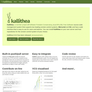 A complete backup of kallithea-scm.org
