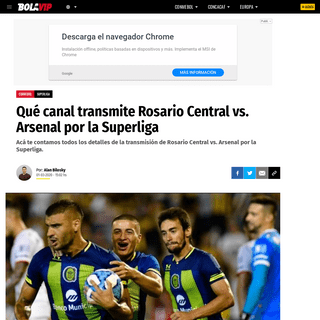 A complete backup of bolavip.com/conmebol/Que-canal-transmite-Rosario-Central-vs.-Arsenal-por-la-Superliga-F22-20200301-0069.htm