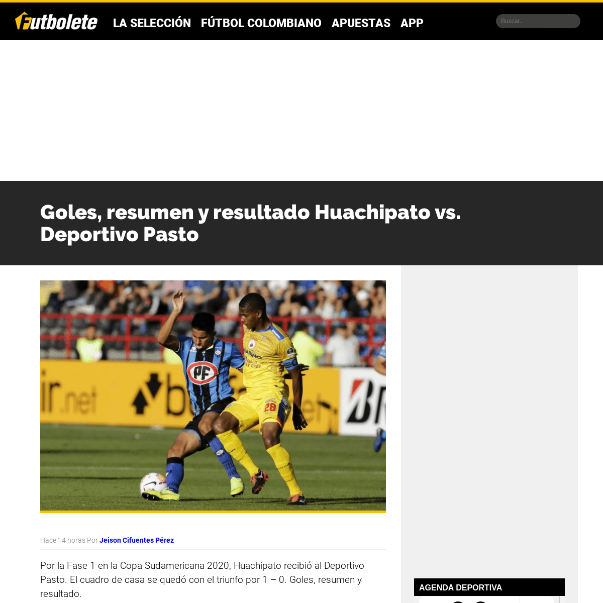 A complete backup of futbolete.com/futbol-colombiano/goles-resumen-y-resultado-huachipato-vs-deportivo-pasto/461814/