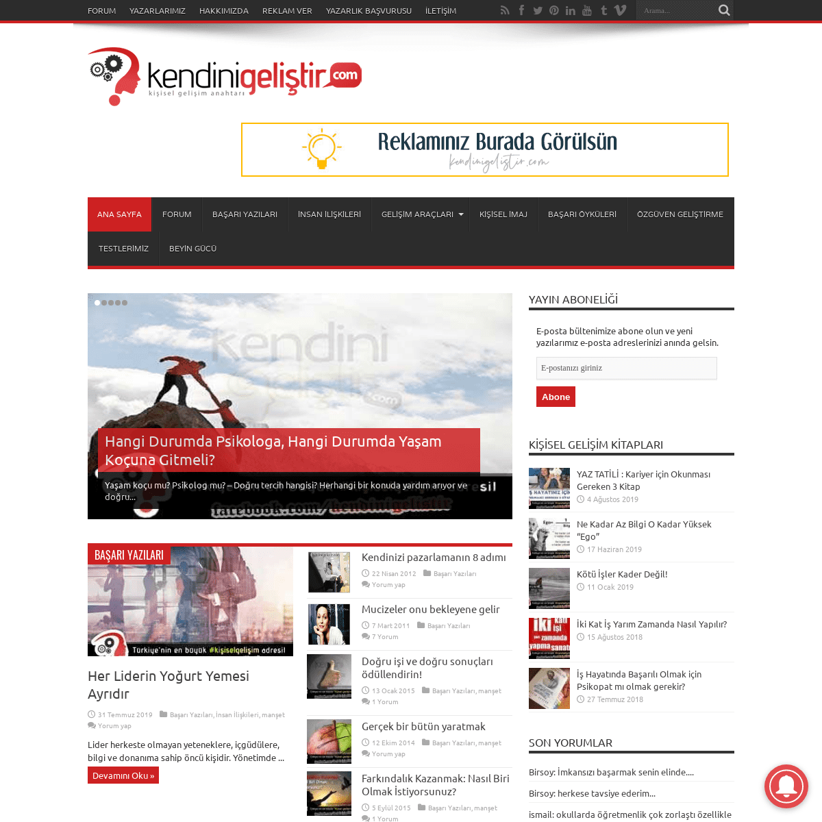 A complete backup of kendinigelistir.com