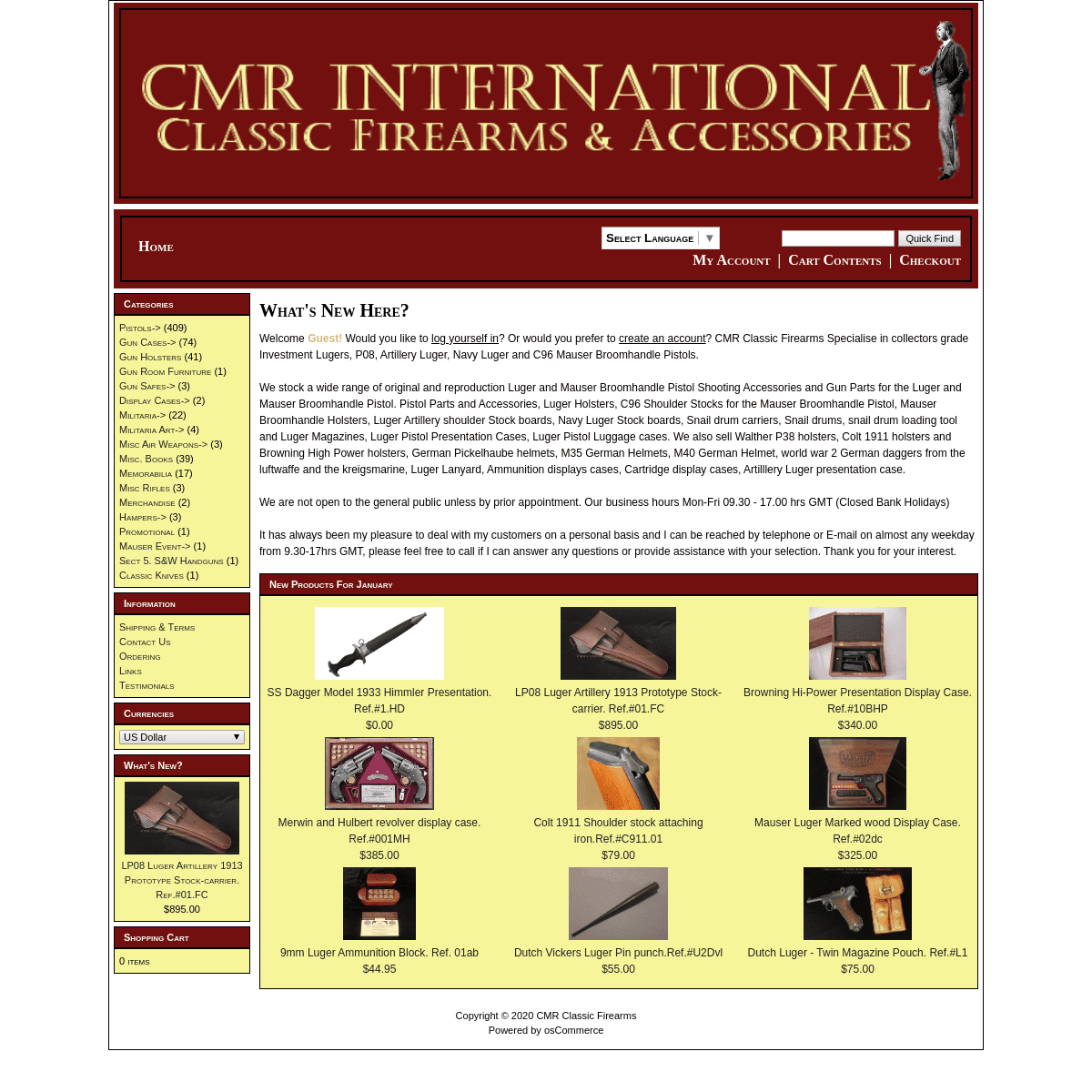 A complete backup of cmrfirearms.com