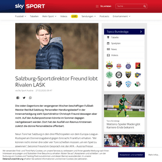 A complete backup of www.skysportaustria.at/bundesliga-at/salzburg-sportdirektor-freund-lobt-rivalen-lask/